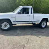 1988 Jeep Comanche Pickup White PIONEER