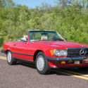 1988 Mercedes Benz 560SL, 26,012 miles, Signal Red, With Hard Top!