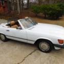 1988 Mercedes Benz 560SL Arctic White over Palomino Interior 60K Miles Survivor