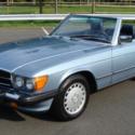 1988 Mercedes Benz 560SL Diamond Blue over Blue 21k Miles As New!