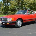 1988 Mercedes-Benz 560SL Matching Hardtop, Low Miles, Window Sticker Red 75,1