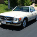 1988 Mercedes Benz 560SL, Rear Ivory on Brown Leather, Soft & Hard top One Owner