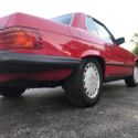 1988 Mercedes Benz 560SL Signal Red Black Interior Very Nice Car 7/87 Build Date