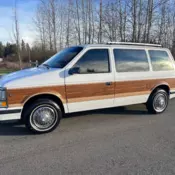 1988 Plymouth Voyager Van White FWD Automatic LE