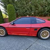 1988 Pontiac Fiero Red GT
