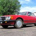 1988 Red Mercedes Benz 560 SL Convertible +Hard Top +Soft Top NICE! Watch VIDEO!