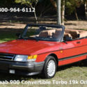 1988 SAAB 900 TURBO CONVERTIBLE 19K ORIGINAL MILES GARAGE KEPT ALL ORIGINAL