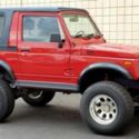 1988 SUZUKI SAMURAI 4-5" LIFT,REAR LOCKER,WINCH, 31" TIRES REMOVABLE HARD TOP