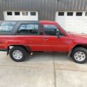 1988 TOYOTA 4RUNNER, 4X4, 22RE, AUTO, PS, PB, (AC-NOT BLOWING COLD), RED, NICE