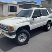 1988 Toyota 4Runner SUV White VN66 SR5