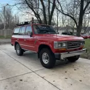 1988 Toyota Land Cruiser Red FJ62 GX