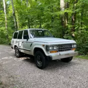 1988 Toyota Land Cruiser SUV White FJ62 GX