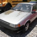 1988 TOYOTA TERCEL 2-DOOR COUPE 163738 Miles SILVER CAR  5-SPEED MANUAL