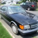 1989 560 SEC 2 door sports black mercedes NO MAJOR DENTS  ALL ORIGINAL RUNNING