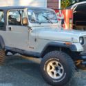 1989 6-cylinder Jeep Wrangler, YJ with Hard top and hard doors 3-4 inch lift kit