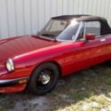 1989 Alfa Romeo Spider Graduate- Red with Tan Leather, New top, clutch, tires