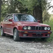 1989 BMW 3-Series Red IX AUTOMATIC