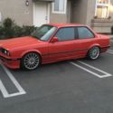 1989 BMW 325i  E30 Model 2-Door Coupe Red with Black Very Nice