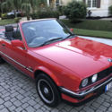 1989 BMW E30 EUROPEAN 320i CONVERTIBLE RHD PLAID SPORT SEATS 15" EURO WHEELS