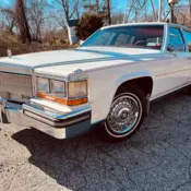 1989 Cadillac Brougham White