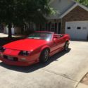 1989 CHEVROLET CAMARO CONVERTABLE RED