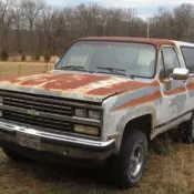 1989 Chevrolet K5 Blazer 4X4, 119k miles, runs strong, needs paint but solid!