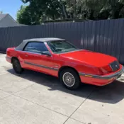 1989 Chrysler LeBaron Convertible Red