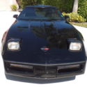 1989 CORVETTE BLACK COUPE-2ND GLASS ROOF-GRAY LEATHER SEATS-2 OWNERS-LOW MILEAGE