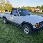 1989 Dodge Dakota Convertible White SPORT