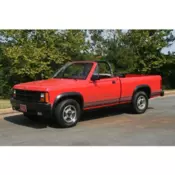 1989 Dodge Dakota Red SPORT