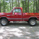 1989 DODGE W-150 4x4 RAM PICKUP SHORT BED