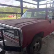 1989 Dodge W-Series Red W300