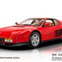 1989 Ferrari Testarossa Rosso Corsa Coupe 4.9L 12 Cylinder 5 Speed Manual