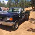 1989 Ford F-250 Pickup Blue 4WD Automatic