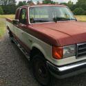 1989 Ford F-250 XLT Lariat Pickup Red 4WD Automatic -
