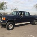 1989 Ford F350 XLT LARIAT 4x4 Crew Cab LWB ARIZONA NO RESERVE  NO RUST TRUCK