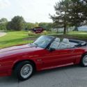 1989 Ford Mustang GT Convertible 38,688 Miles Bright Red Convertible V8 Automati