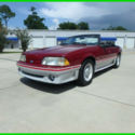 1989 FORD MUSTANG GT CONVERTIBLE FOX BODY 58K MILES ONE OWNER NO ACCIDENT CLEAN