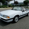 1989 Ford Mustang LX 5.0 Convertible Low Miles White On White Stunning Classic