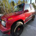 1989 Geo Tracker SUV Red 4WD Manual