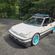 1989 Honda Civic Coupe White CRX DX