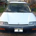 1989 Honda Civic DX 4 door, White