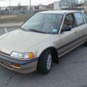 1989 Honda Civic LX 4dr Sedan 61,000 Miles Tan Sedan 1.5L I4 Automatic 4-Speed