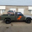 1989 Jeep Comanche 2WD 2.5L 4-cylinder 5-speed manual