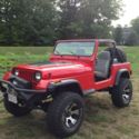 1989 Jeep Wrangler 4x4 lifted with 35&#039; tires