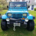 1989 Jeep Wrangler SUV Blue 4WD Manual SAHARA