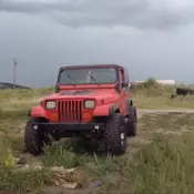 1989 Jeep Wrangler SUV Red