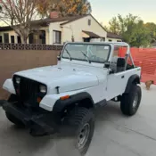1989 Jeep Wrangler White 4WD Manual