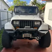1989 Jeep Wrangler White ISLANDER