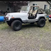 1989 Jeep Wrangler White